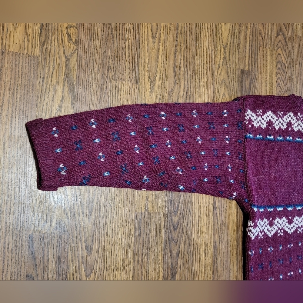 Womens Vintage Woolrich 100% Wool Sweater Large Made in Hong Kong D13 - Picture 8 of 8